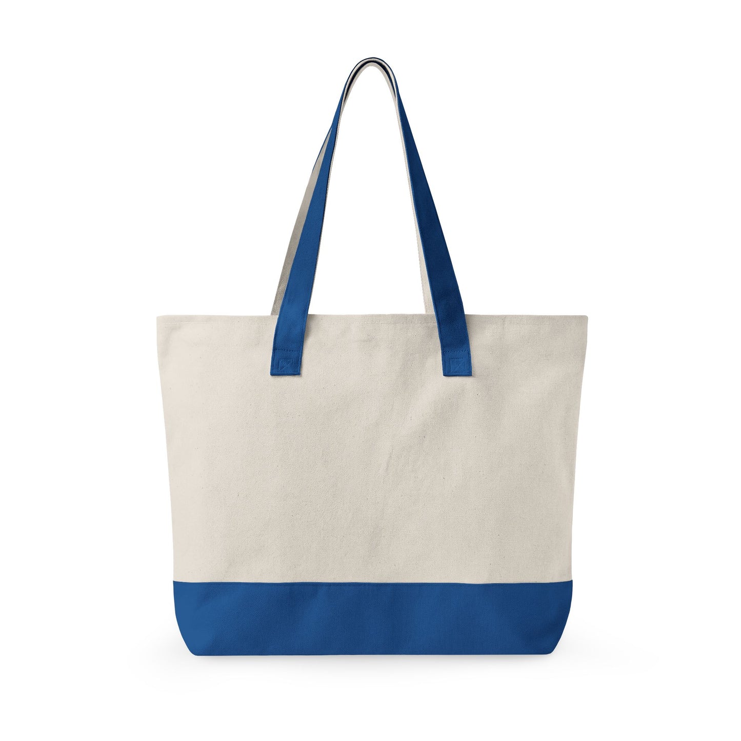Canvas Tote Bag — Floral 'All You Need Is Love' Zippered Shopper