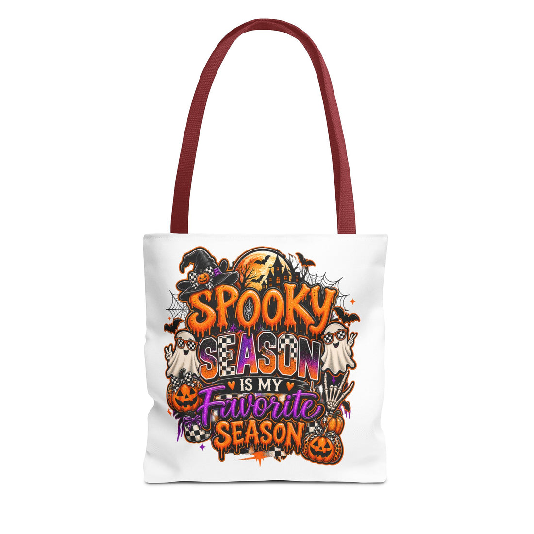 Halloween Tote Bag — "Spooky Season Is My Favorite Season" Printed Reusable Shopper