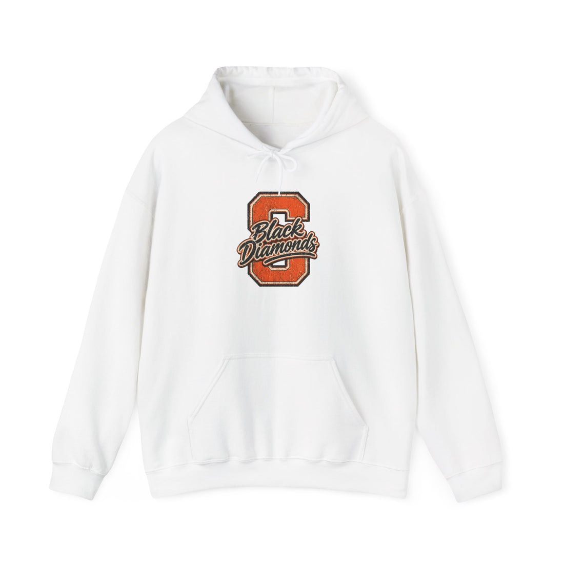 Sallisaw Black Diamonds Varsity Hoodie — Retro Letterman Logo Pullover