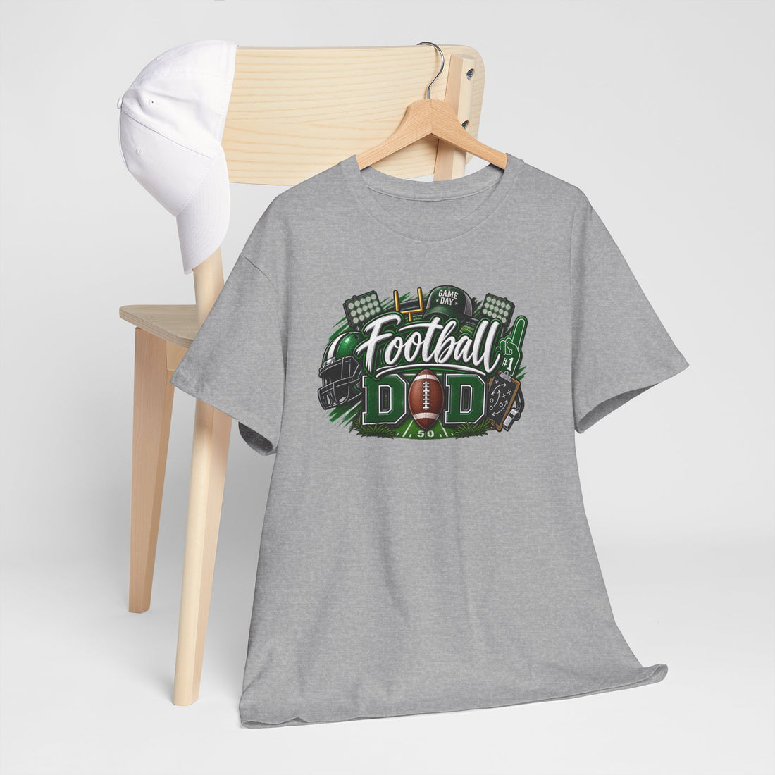 Football Dad T-Shirt — Vintage Gridiron Design for Proud Fathers