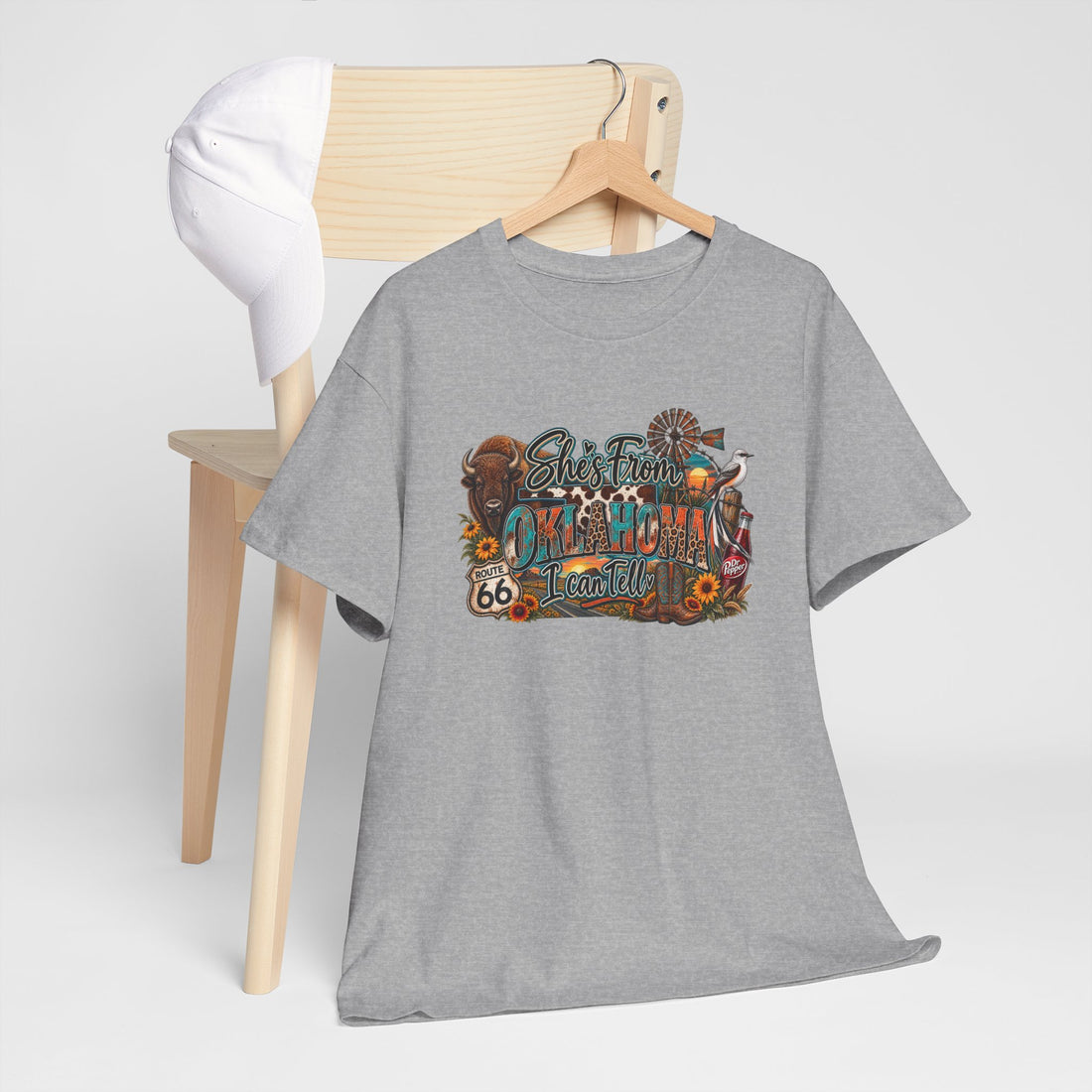 Vintage Route 66 Road Trip T‑Shirt — Southwest Desert & Sunflower Graphic