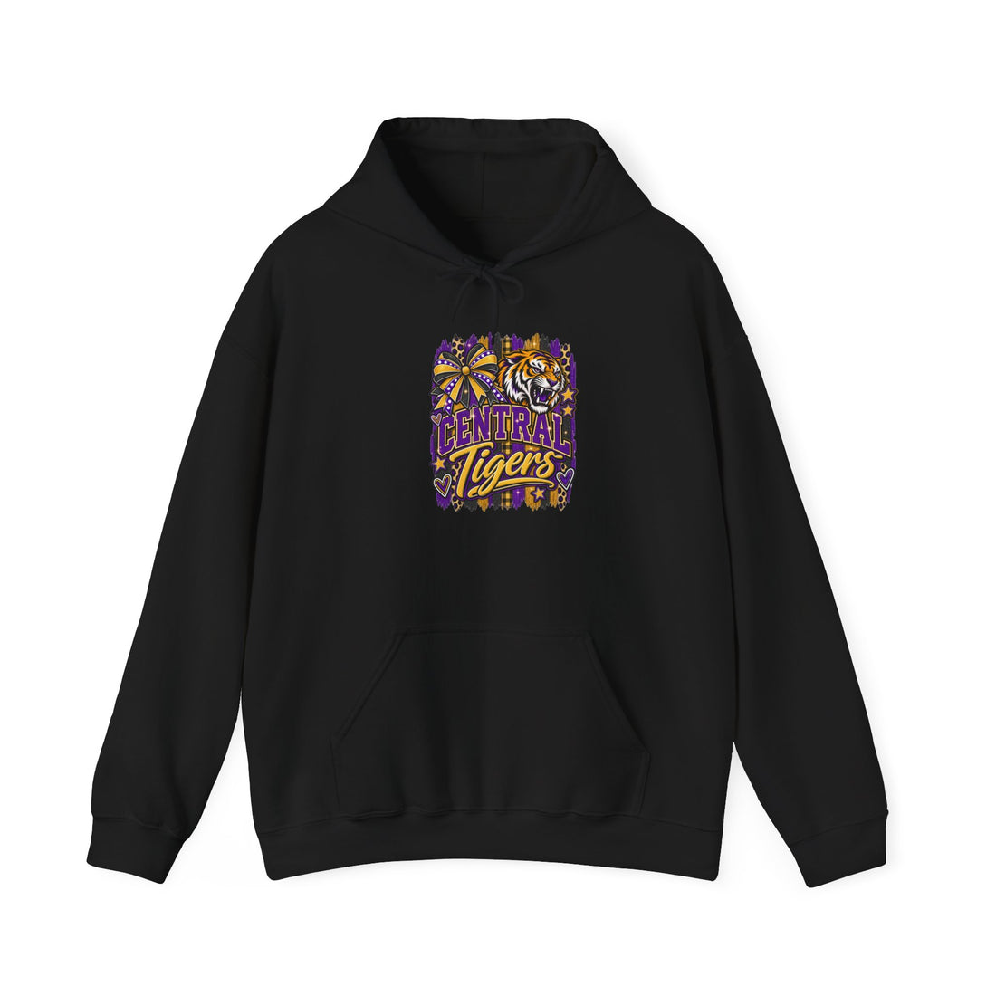 Central Tigers School Spirit Hoodie – Game Day Graphic