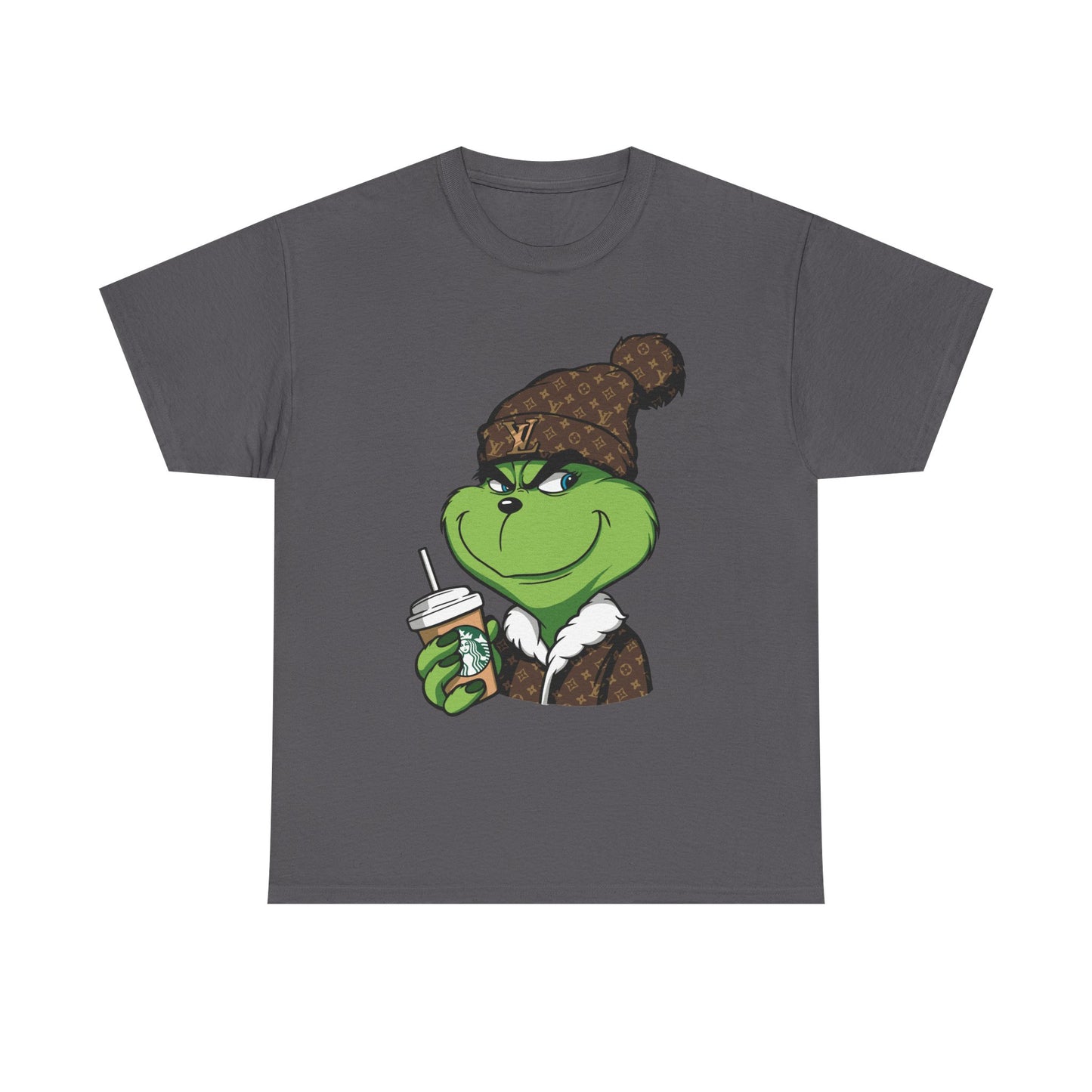 Grinch Winter Beanie Tee — Cozy Holiday Grinch with Hot Cocoa T-Shirt