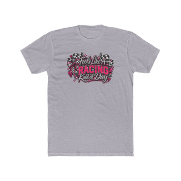 Racing Kinda Day Graphic Tee — "Feels Like A Racing Kinda Day" Crew Shirt