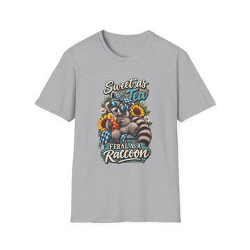 Raccoon Tee "Sweet as Tea Raccoon"