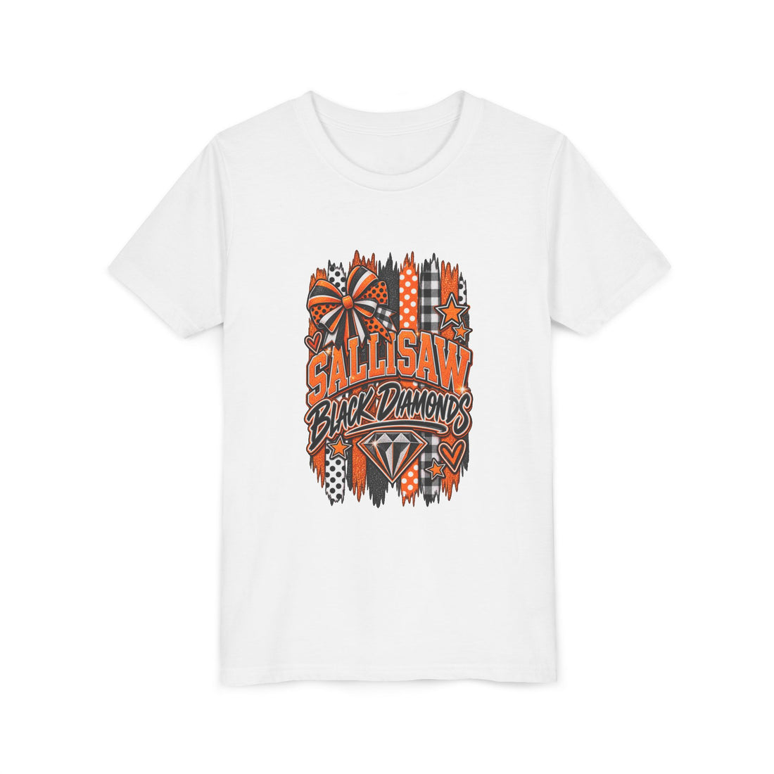 Sallisaw Black Diamonds Team Spirit (Orange & Black) — Youth Tee