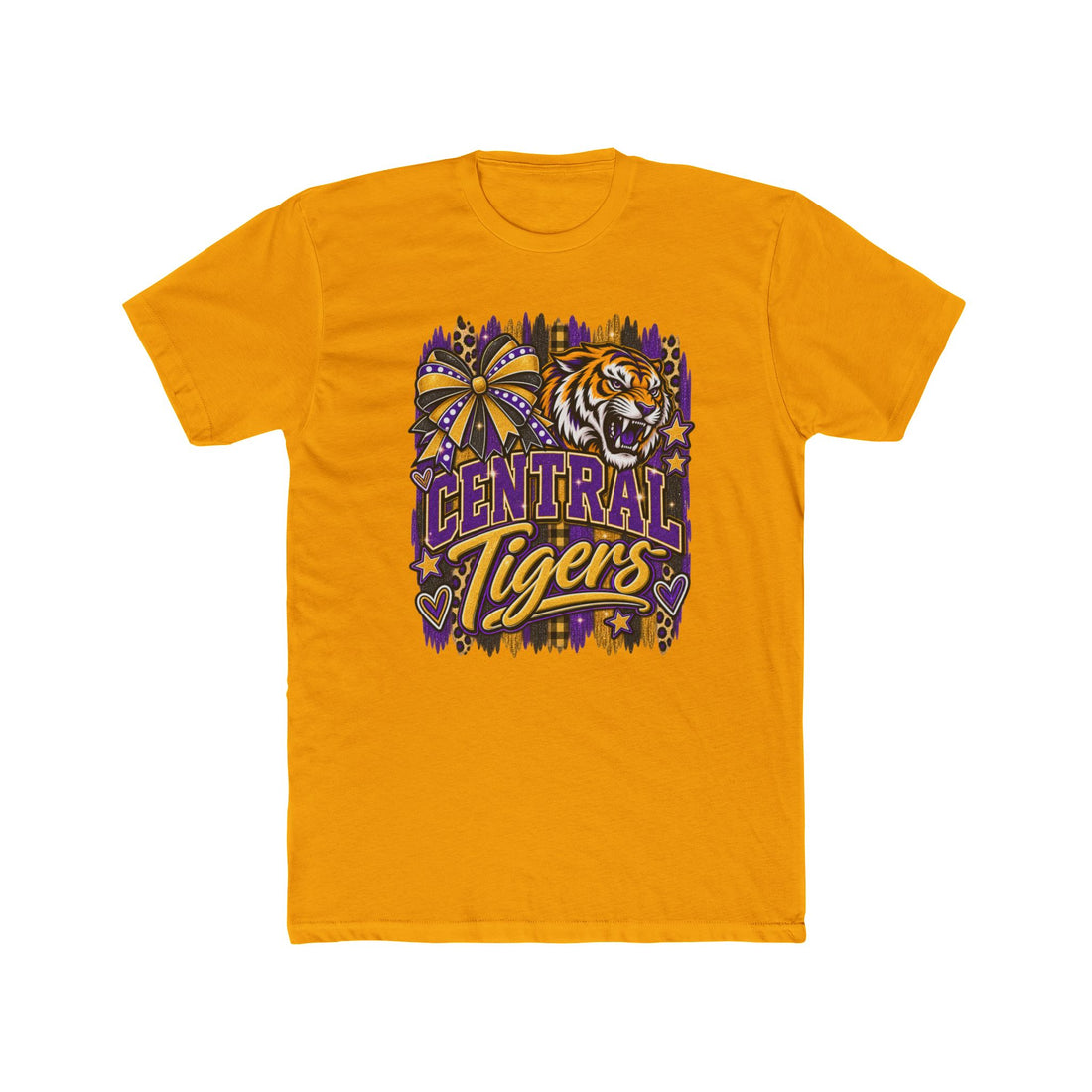 Central Tigers Vintage Mascot Tee — School Spirit Crew Shirt