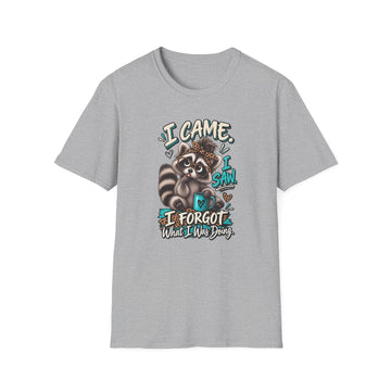 Raccoon 'I Came, I Saw, I Forgot' Graphic T-Shirt