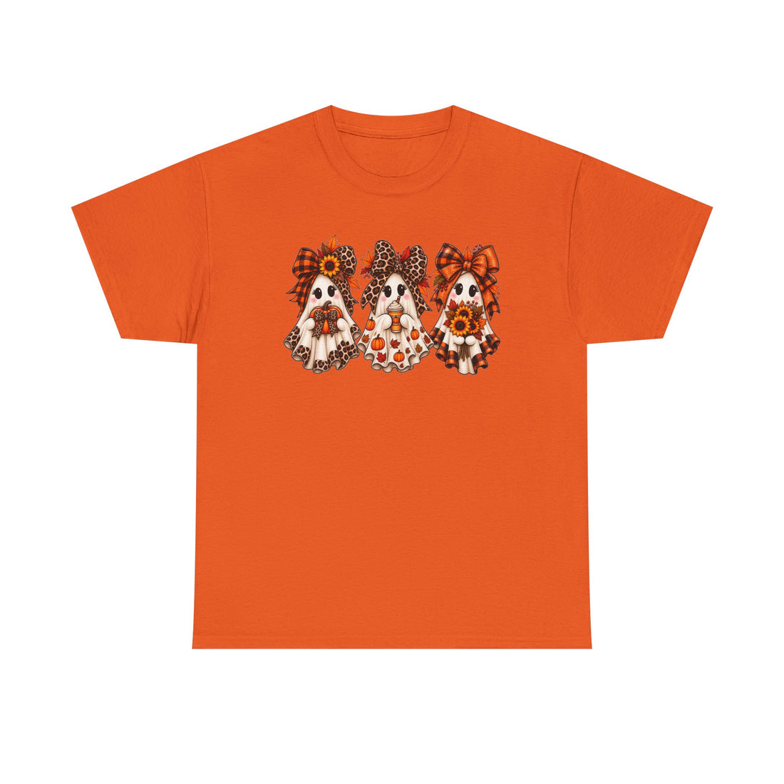 Fall Ghost & Bows T‑Shirt Cavalier Trio