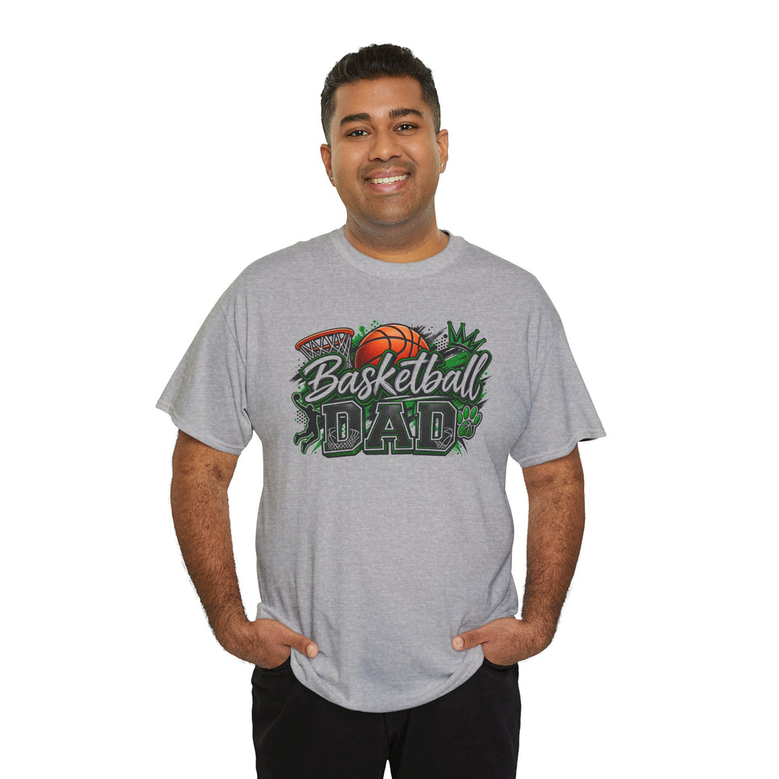 Basketball Dad T-Shirt – Retro Hoop Dad Graphic Tee