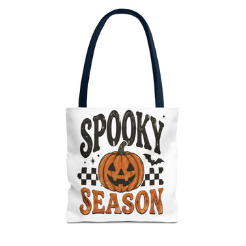 Spooky Season Pumpkin Tote Bag — Halloween Trick-or-Treat Shopper
