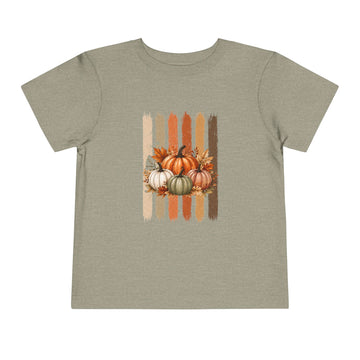 Autumn Pumpkins Stripe Fall Graphic — Toddler Tee