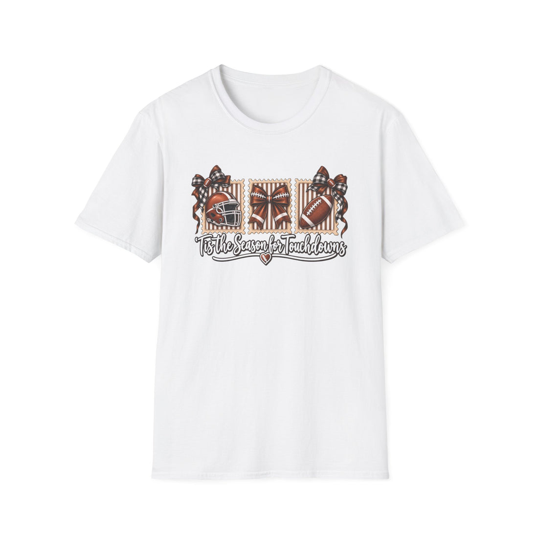 Football Holiday Tee — "’Tis the Season for Touchdowns"