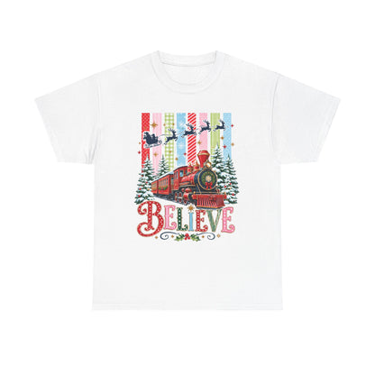 Believe Christmas Train T-Shirt
