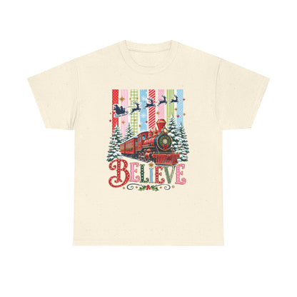 Believe Christmas Train T-Shirt
