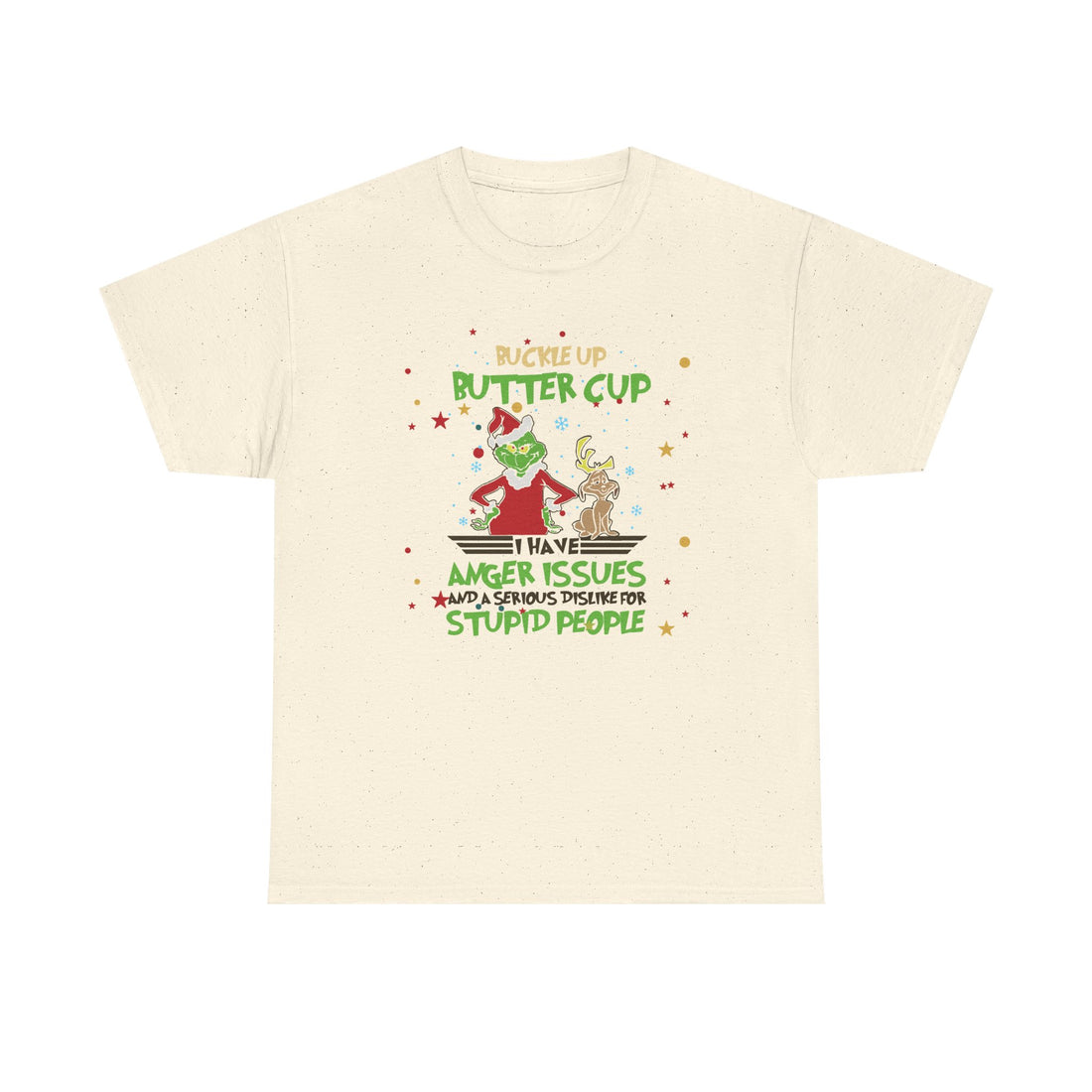 Grinch Christmas Tee — "I Have Anger Issues" Funny Holiday Shirt