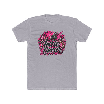 Tackle Cancer Football Tee – Breast Cancer Awareness Athletic Shirt