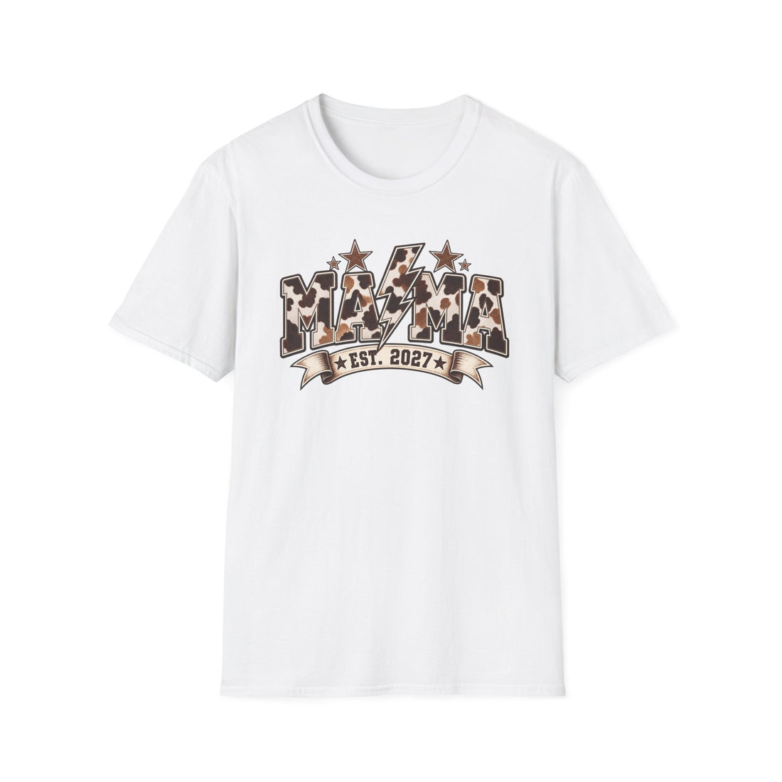 Mama Est. 2027 Leopard Lightning T-Shirt