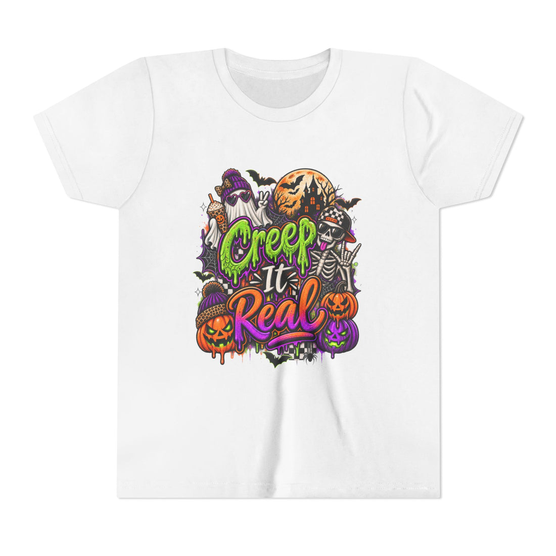'Creep It Real' Halloween Graphic Shirt — Youth Tee