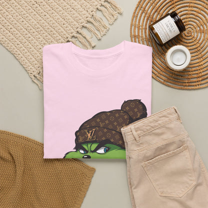 Grinch Winter Beanie Tee — Cozy Holiday Grinch with Hot Cocoa T-Shirt