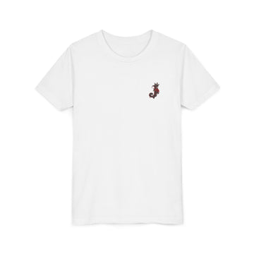 Letter J Red Rose Initial “J” with Crown — Youth Tee
