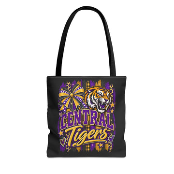 Central Tigers Tote Bag — School Spirit Tiger Mascot Tote