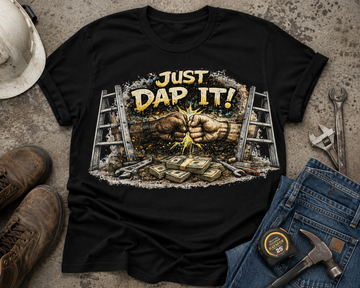 Funny Blue Collar Graphic T-Shirt "Just Dap It!"