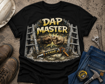Construction Worker Graphic T-Shirt | Caulking Contractor Tee