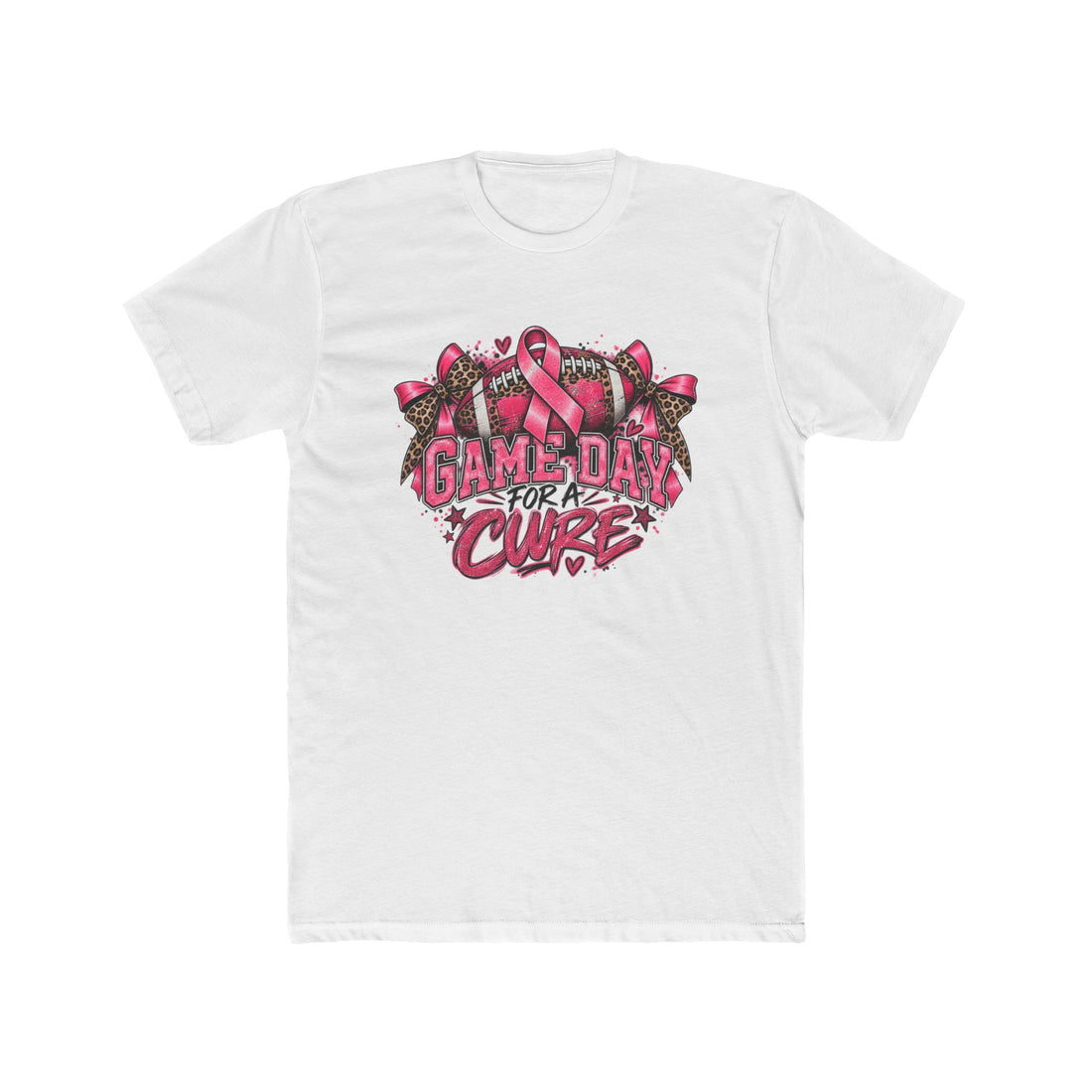 Breast Cancer Awareness Football Tee — Game Day for a Cure