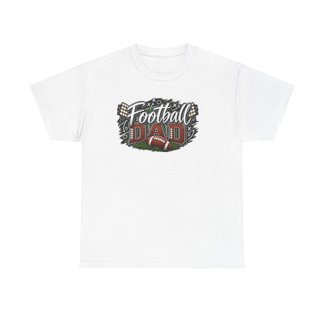 Vintage Football Dad T-Shirt – Helmet & Goalpost Graphic