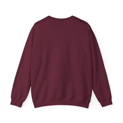 Believe Christmas Crewneck Sweatshirt — Vintage Holiday Train & Santa Silhouette