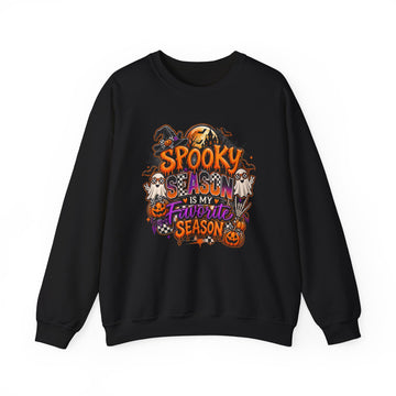 "Spooky Season Is My Favorite Season" Graphic Crewneck Halloween Sweatshirt