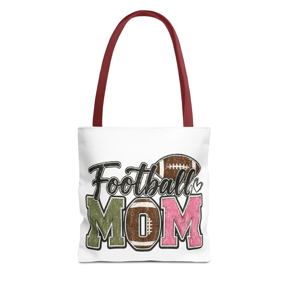 Football Mom Tote Bag – Cute Varsity Football Graphic Bag for Game Day