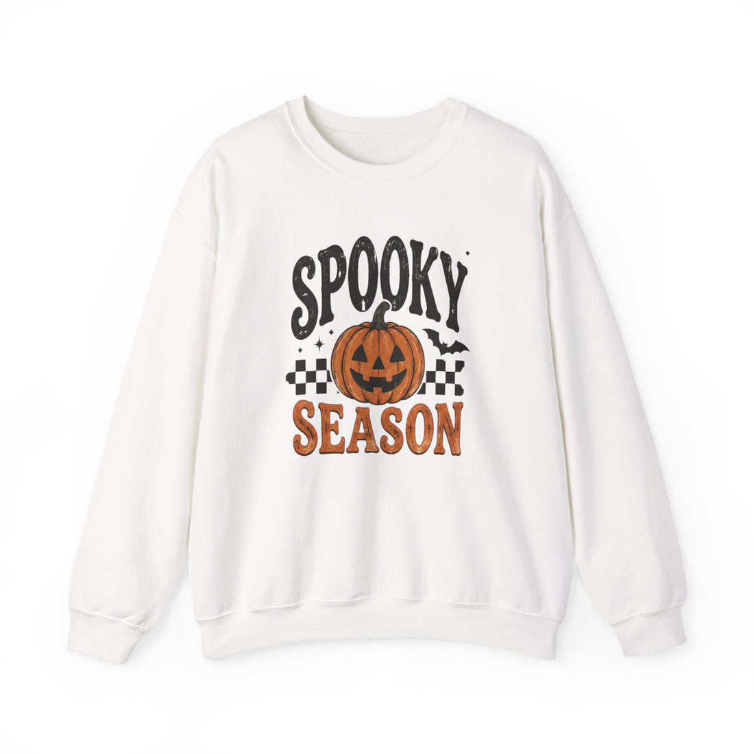 Spooky Season Sweatshirt Classic — Pumpkin Jack-O'-Lantern Halloween Crewneck Sweatshirt