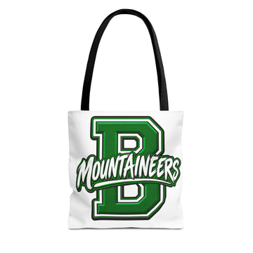Mountaineers B Logo Tote Bag – Green Letter B School Spirit Tote