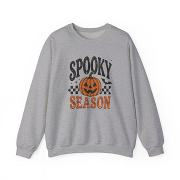 Spooky Season Sweatshirt Classic — Pumpkin Jack-O'-Lantern Halloween Crewneck Sweatshirt