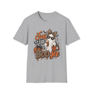 Halloween "Just a Little Boo-jee" Leopard Bow — Ghost Girl Tee