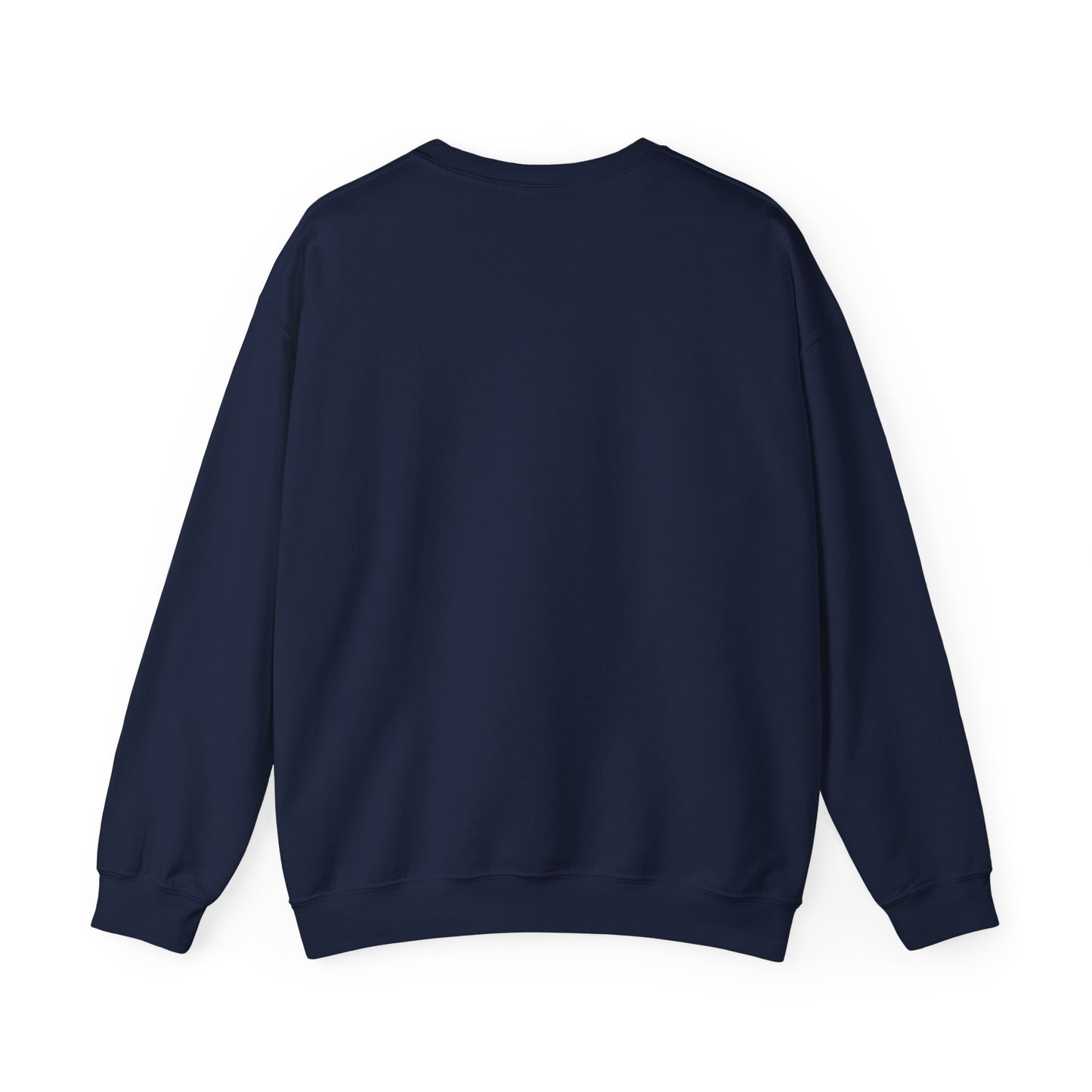 Believe Christmas Crewneck Sweatshirt — Vintage Holiday Train & Santa Silhouette