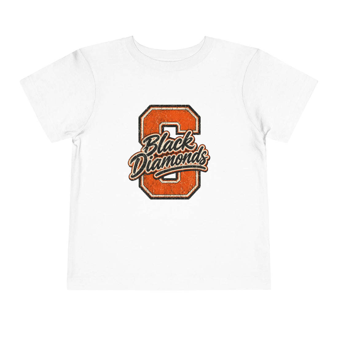 'Black Diamonds' Varsity Letter Sports Graphic — Toddler Tee