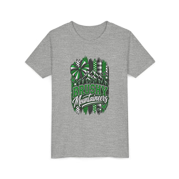 Brushy Mountaineers Youth Tee — Green Mountain Spirit Short Sleeve Shirt