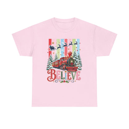 Believe Christmas Train T-Shirt