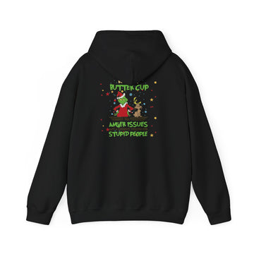 Grinch Christmas Hoodie — “Buckle Up Buttercup” Funny Holiday Sweatshirt