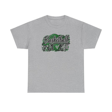 Vintage Basketball Graphic Mom Tee — Green Court