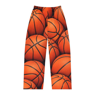 Basketball Print Women's Pajama Pants — Cozy Sports Lounge Sleepwear