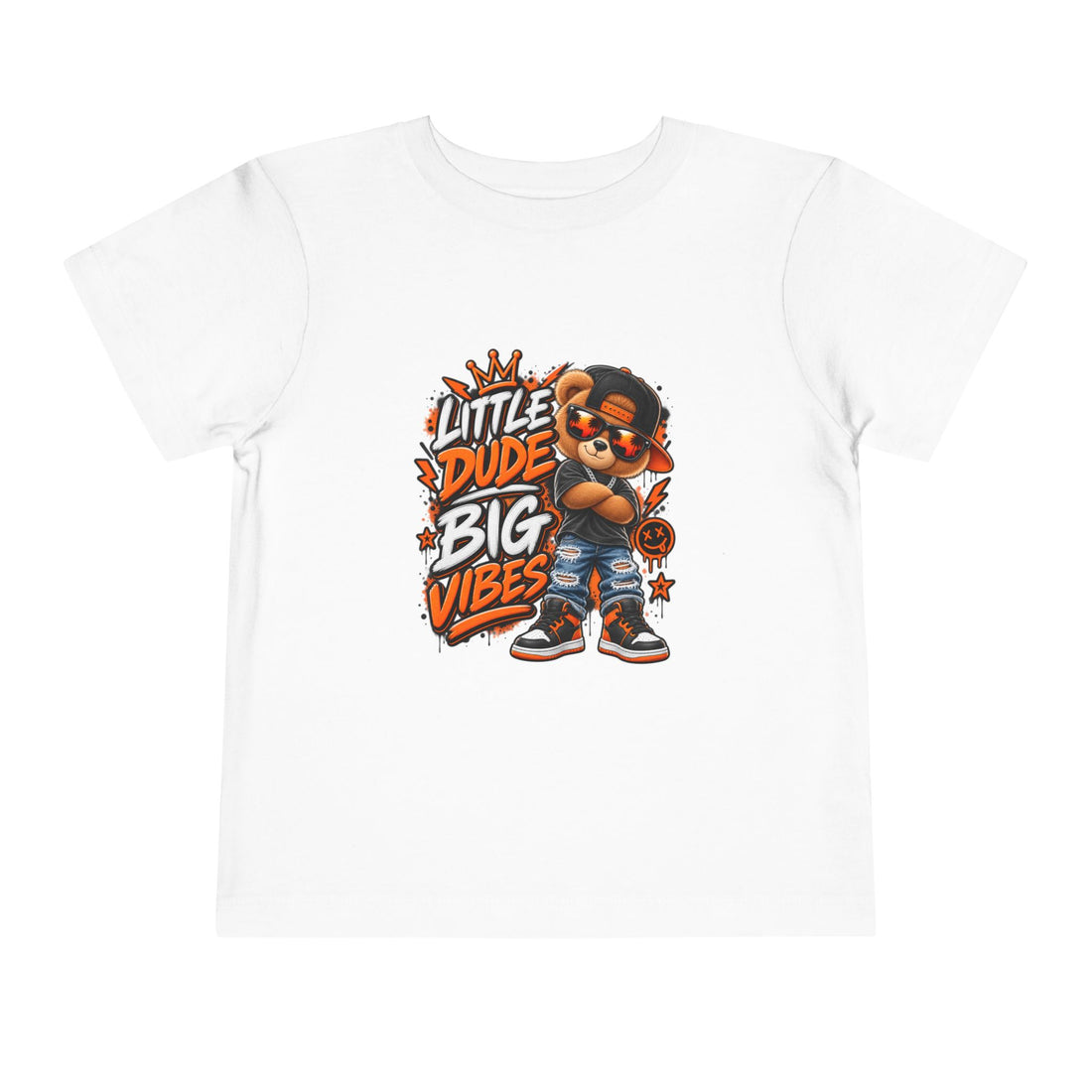 Little Dude Big Vibes Toddler Tee