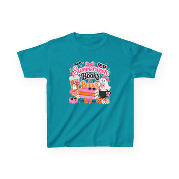 Halloween Kids Tee "Summerween Books & Brew" Cute Halloween Reading Shirt