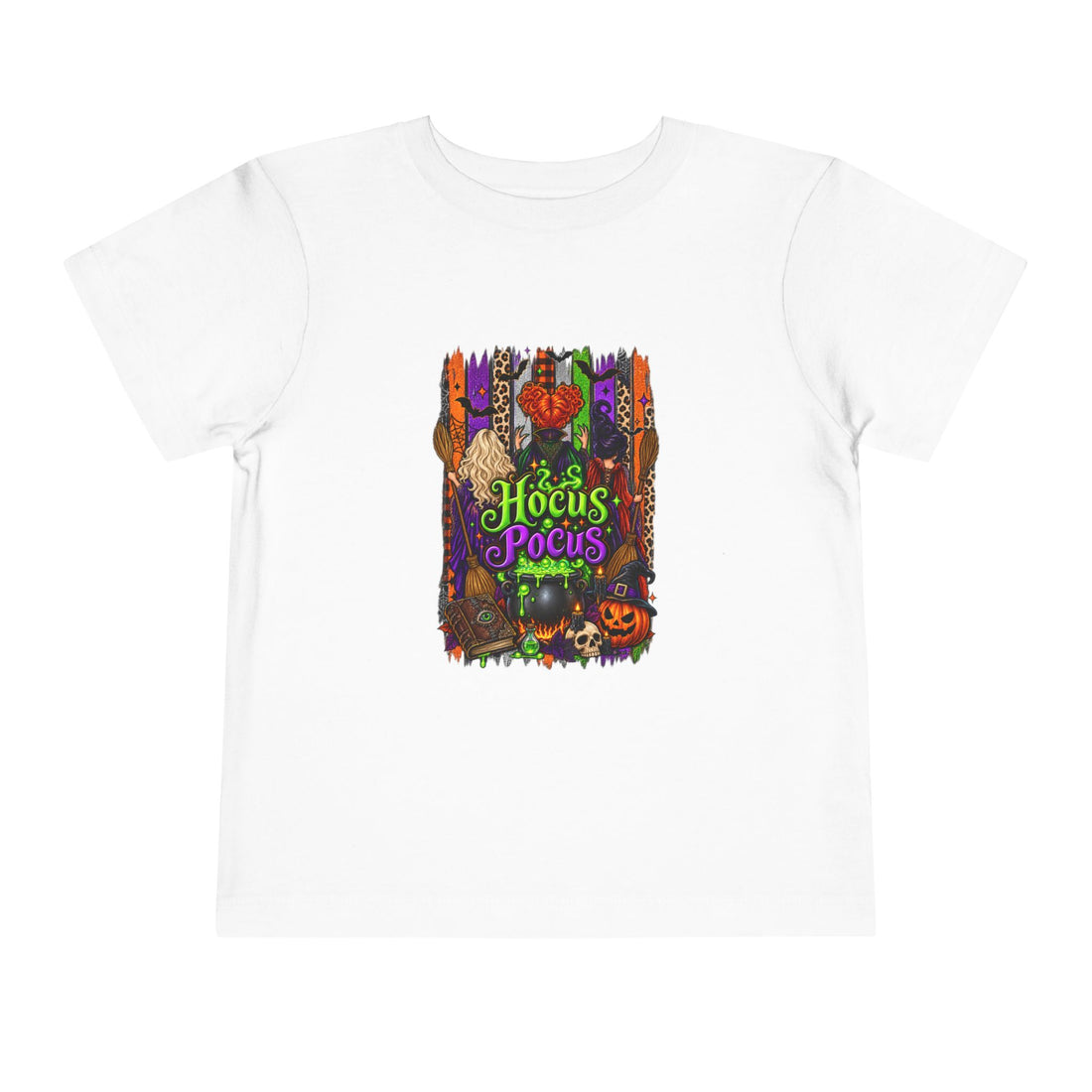 "Hocus Pocus" Halloween Graphic - Toddler Tee Colorful
