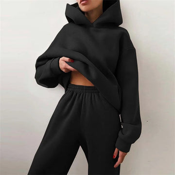 Cozy Girl Oversized Hoodie & Jogger Set