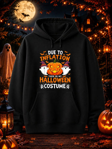 Due to Inflation This Is My Halloween Costume Hoodie | Funny Halloween Pullover