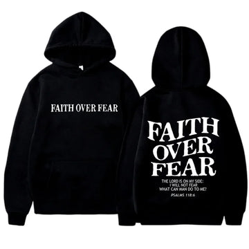 Faith Over Fear™ Inspirational Graphic Hoodie